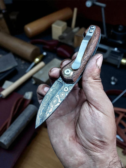 F101D Sapelli Brown Tree Orjinal Damascus