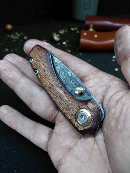 F101D Sapelli Brown Tree Orjinal Damascus