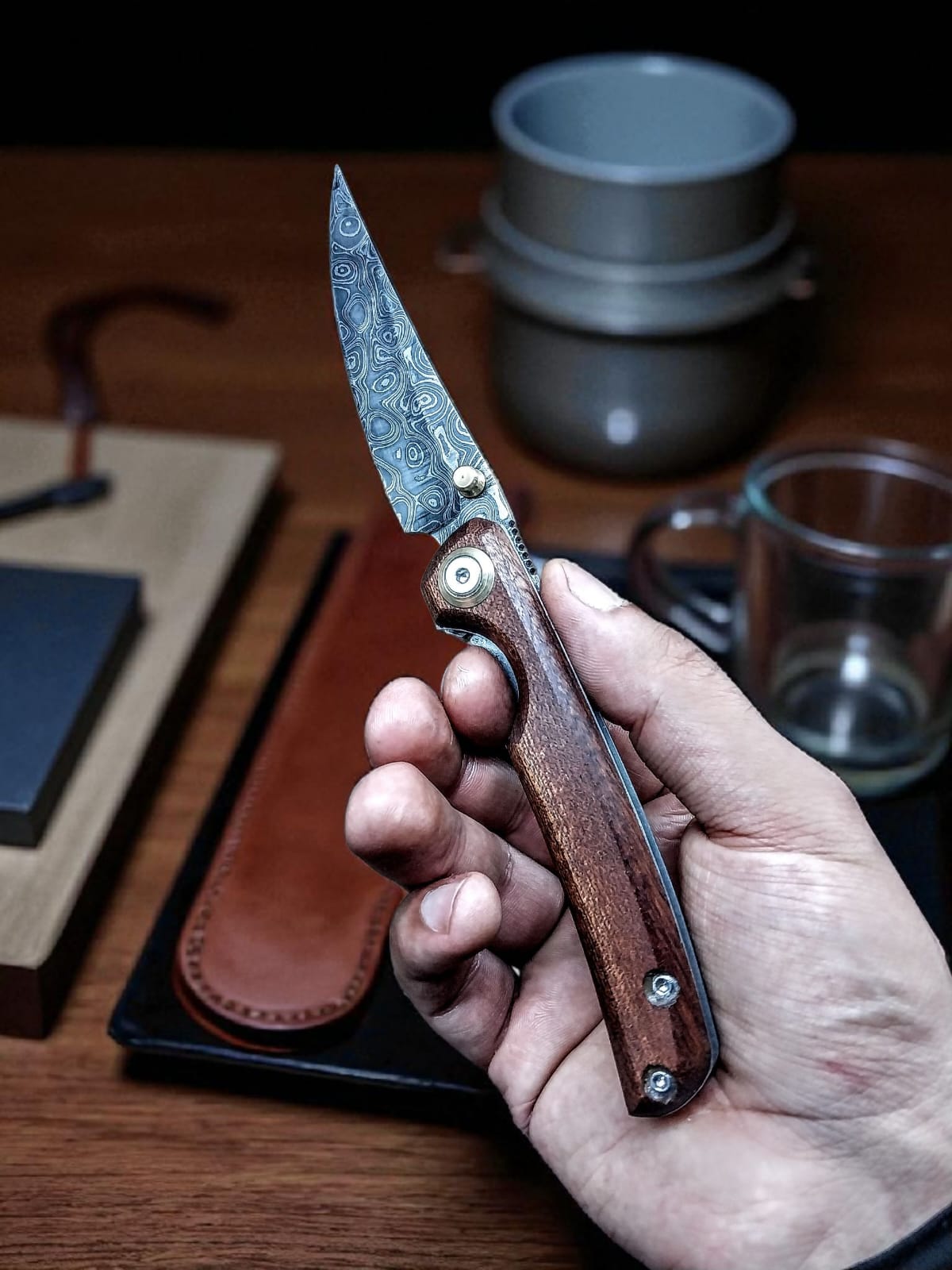 F108D Orjinal Damascus  Sapelli Brown Tree Model