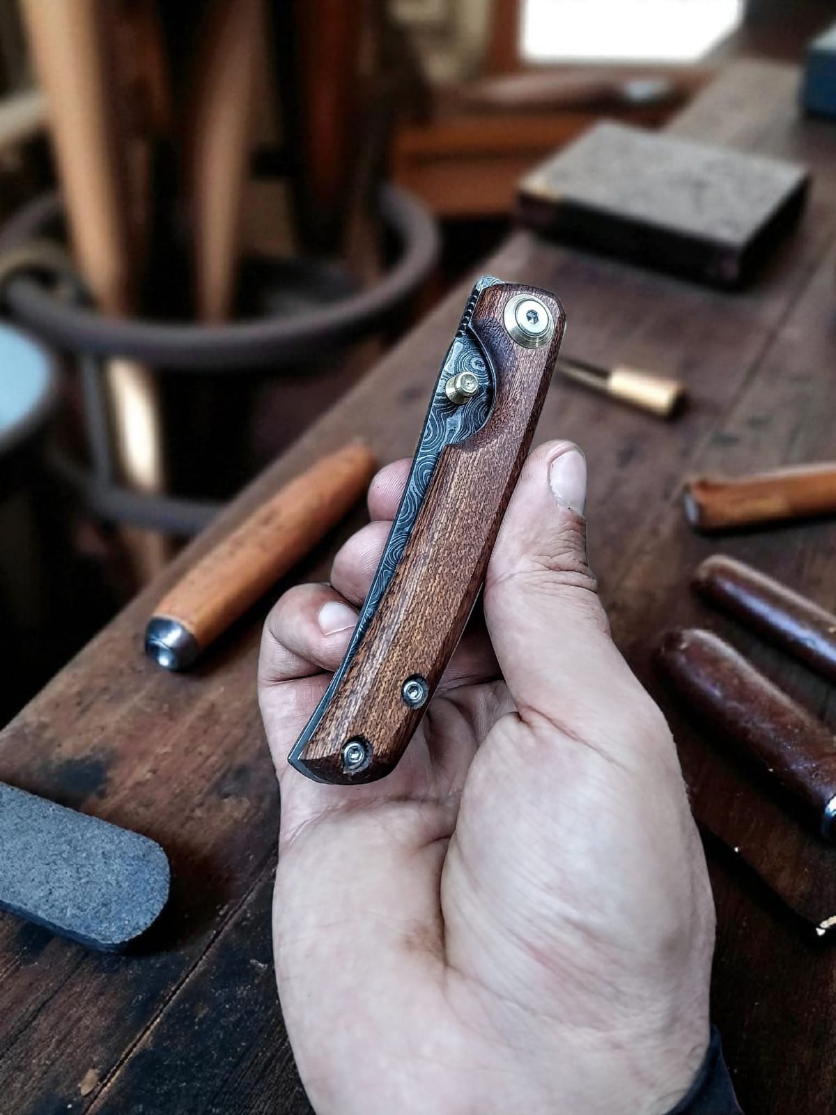 F108D Orjinal Damascus  Sapelli Brown Tree Model