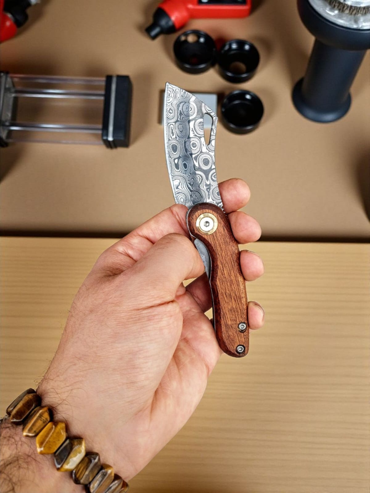 F104D Orjinal Damascus  Sapelli Brown Tree Model